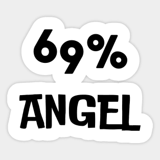 69% angel Sticker